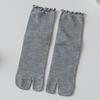 New High Quality Combed Cotton Split Toe Socks Unisex Simple Comfortable Two-Toed Socks Japanese Harajuku Men Women's Tabi Socks