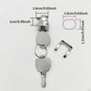 Motorcycle Rear Trunk Lock Cylinder Scooter Fitting Accessories Replacement 20mm Flat