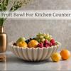 Large Decorative Bowl,Modern Handicraft Bowls Decorative Fruit Bowl for Kitchen Counter,Stylish Key Bowl for Entry Table