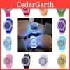 Stylish Unisex Quartz Watch With Transparent Dial Glow-in-the-dark And Water Resistance Geneva Silicone Sports Watch