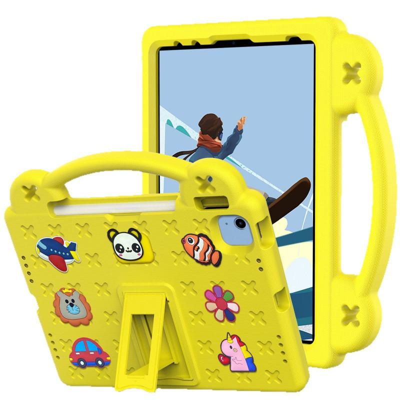 Tablet Case IPad 11 A16 Kids Shockproof Handle Stand Cute Cartoon Bear Design