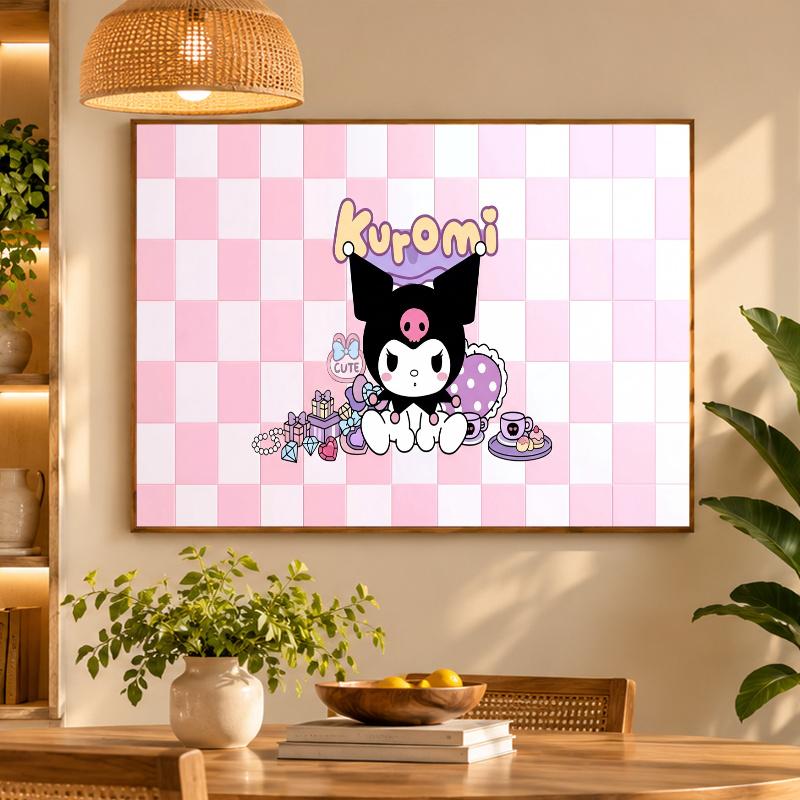 5D Diamond Painting Kuromi DIY Full Drill Diamond Art Kit Home Decoration
