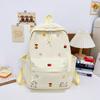 Schoolbag New Primary School Bag Female Dopamine Embroidery Large Capacity Junior High School Backpack Ins Niche Lightweight Backpack