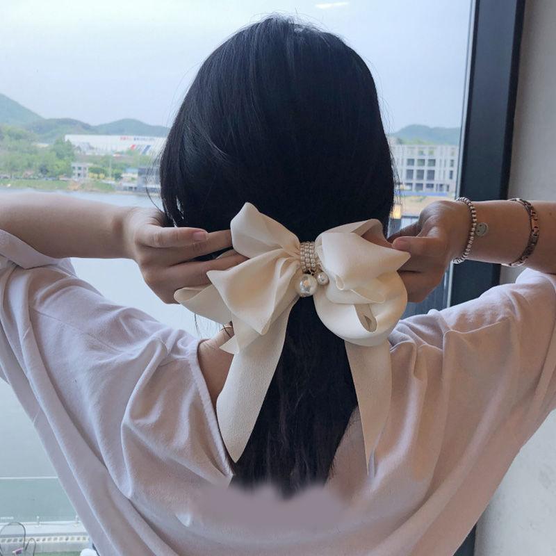 New Oversize Bowknot Pearl Barrettes Hairpins Hair Band Trendy Hairpin Hair Clip