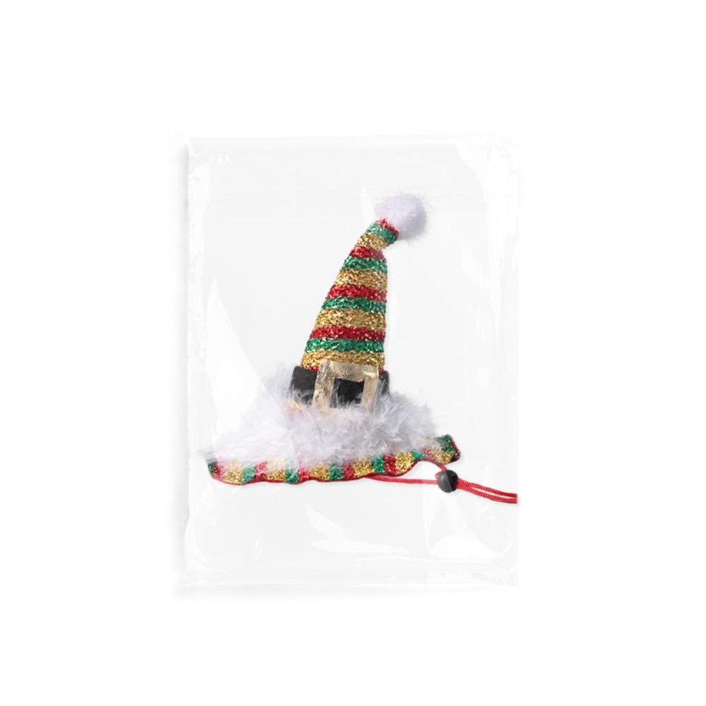 Christmas explosion golden pet Christmas hat, cat and dog party photo cute pet supplies