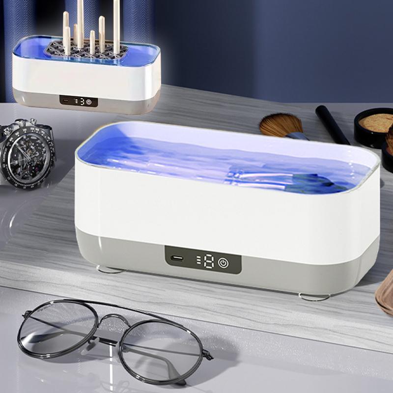 Small multifunctional vibration cleaning machine, USB charging makeup brush, glasses, braces, jewelry, contact lens cleaner