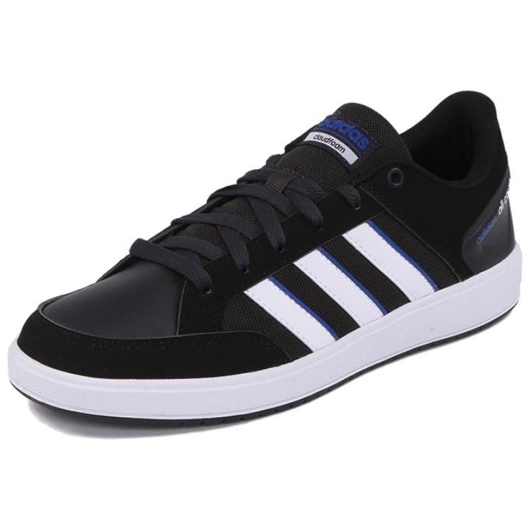 Adidas Cloudfoam All Court Comfortable Versatile Non-Slip Durable Low-Top Tennis Shoes Men Sneakers Black DB0398
