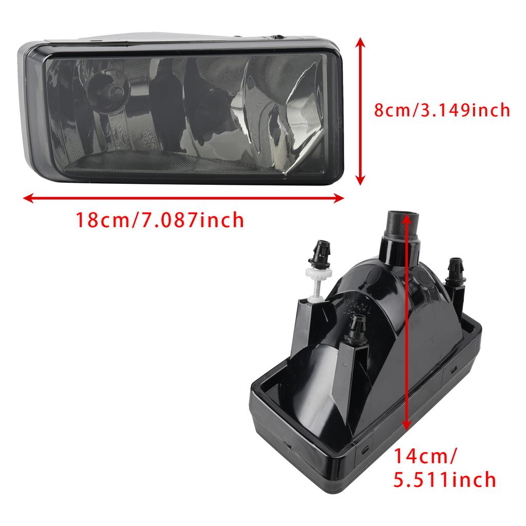 Pair Front  Fog Light Lamps With Bulbs For Chevy Silverado 2007-2013 Smoked Lens