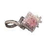 eBay's new accessories creative cross-wound pink diamond zircon ring, women's daily versatile hand jewelry