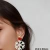 Christmas Stud Earrings, Apple Peace Fruit, Snowflake, Creative Design, Acrylic Material