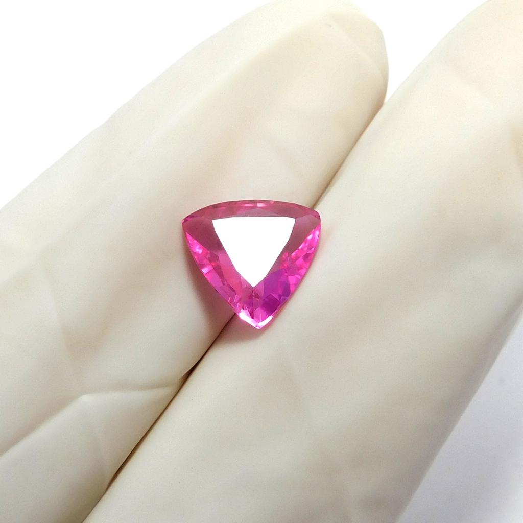 Natural Pink Ruby 2.70 Ct CERTIFIED Ring Size Loose Gemstone Trillion Shape