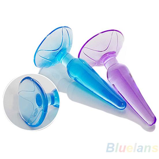 Adult Sex Toy Butt Stimulator Dildo Silicone Jelly Anal Plug with Sucker Cup