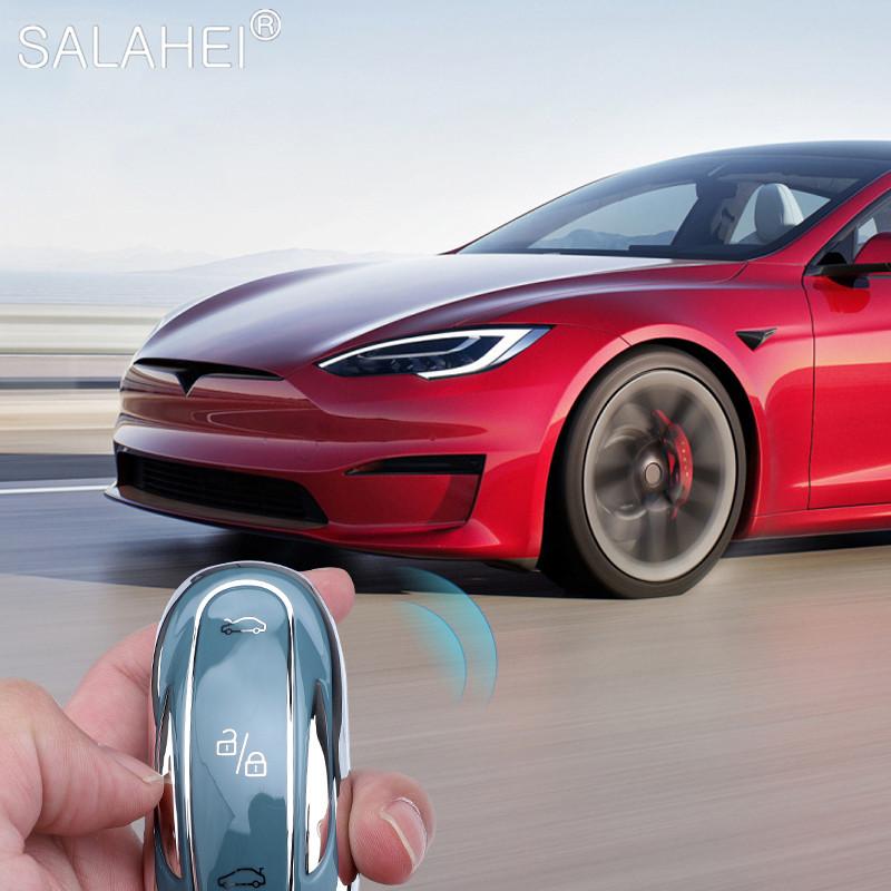 Soft Tpu Car Smart Remote Key Fob Case Full Cover Protector Holder Shell For Tesla Model 3 X S Y Keyless Keychain Accessories