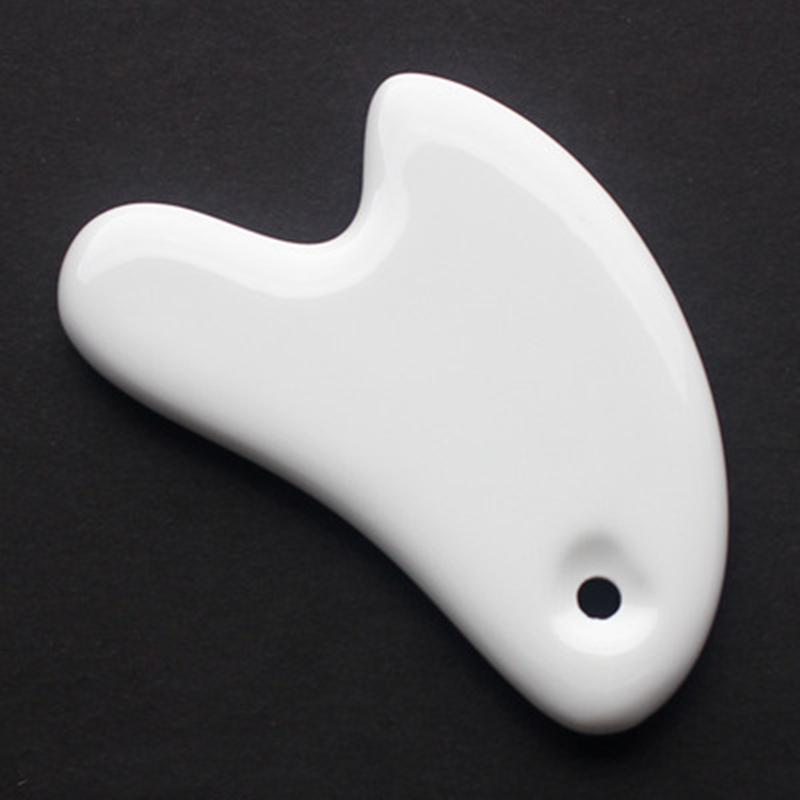 1pc Ceramic Scrapping Plate Facial Massage Guasha Board Eye Body Acupoint Pressure Therapy Chinese Traditional Health Care Tool