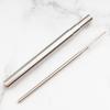 Foldable 304 Stainless Steel Telescopic Straw Set with Aluminum Tube for Outdoor Use