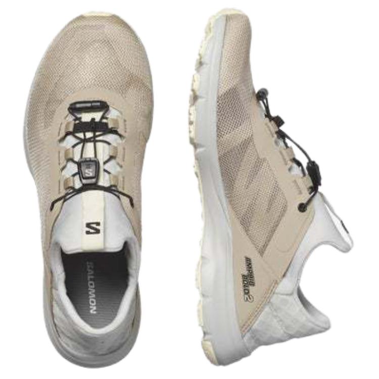 Salomon Amphib Bold 2.0 Comfortable Non-Slip Low-Top Running Shoes Women sneaker Light-Yellow Gray L47447100