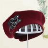 Lolita Girls Heart Buckle Beanie JK Hat Sweet Cool Hair Accessories Fashion Beret Breathable Preppy Style Lolita Hat