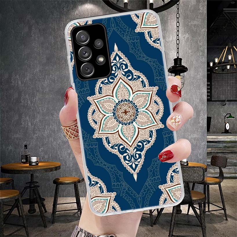 Totem Mandala Colorful Flower Soft Phone Case For Samsung Galaxy S22 S23 S24 S25 Edge S26 Ultra S20 FE S21 Plus + Fundas Coque G
