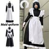 English Style Pearl Lace Long Maid Costume Perfect For Cosplay And Coffee Shop