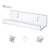 1Pc/6Pcs Clear Acrylic Vinyl Record Shelf Wall Mount Sleek Music Album Display Floating Shelves Record Holder
