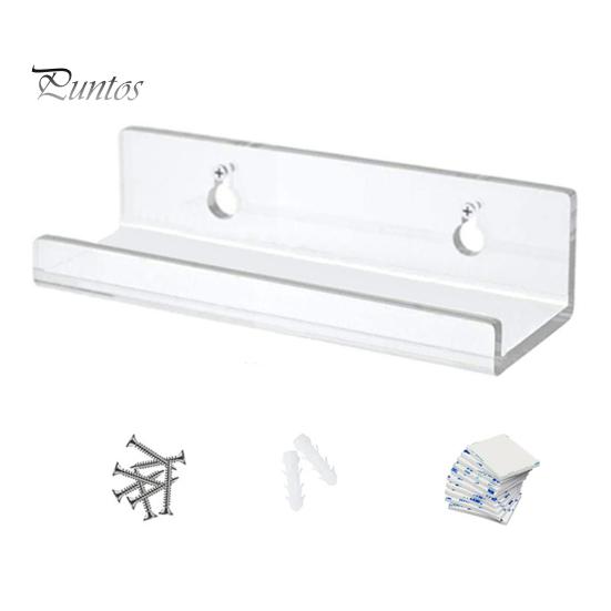 1Pc/6Pcs Clear Acrylic Vinyl Record Shelf Wall Mount Sleek Music Album Display Floating Shelves Record Holder