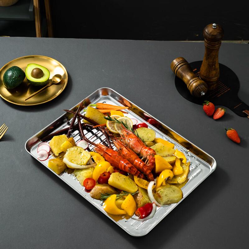 Gannian 304 Stainless Steel Striped Baking Pan