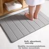 Huaxu Household Bathroom Absorbent Mat, Non-Slip Mat for Bathroom Entrance, Foot Mat, Door Mat, Entrance Mat for Bedroom