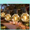 G40 Led Outdoor String Lights Waterproof Decorative Patio Camping Eu Us