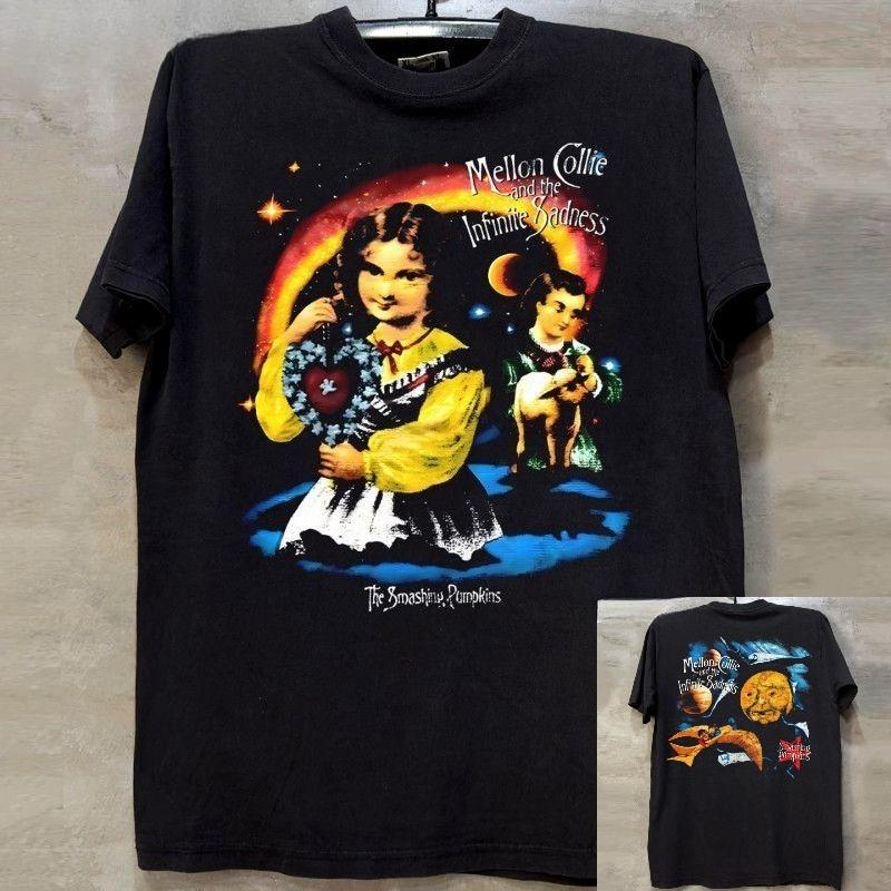 

The Smashing Pumpkins Vintage HandDrawn Picture Card Breathable Cotton ShortSleeved TShirt Trendy 4XL