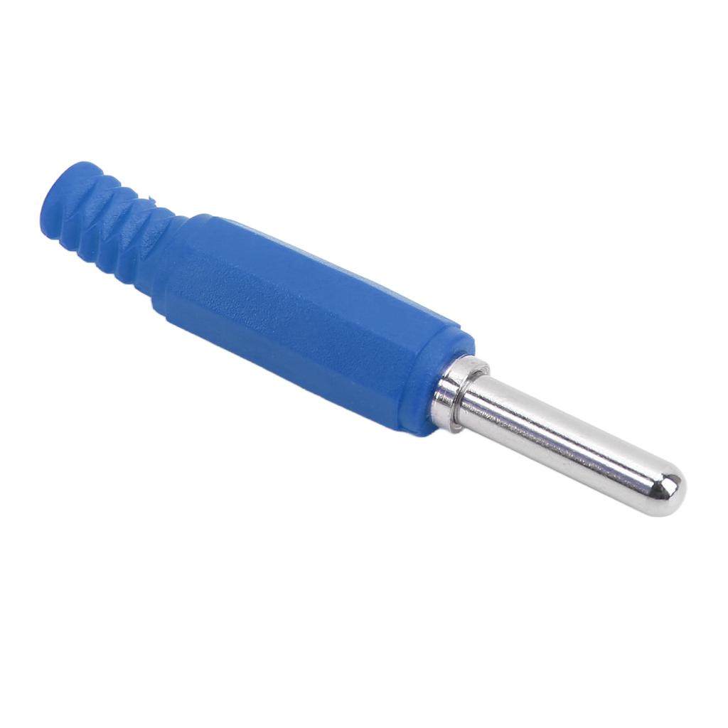 10pcs J.10023 4mm Banana Plug Professional Brass 4mm Male Banana Plug for Security AccessoriesBlue