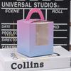 Handheld Windowed Cupcake Packaging Box Egg Tart Box Baking Packaging Boxes Family Gathering Wedding Dessert Display Stand Tray Anti Rollover