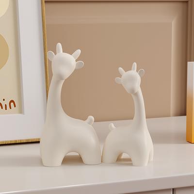 Nordic Exquisite Deer Statue Living Room Office Sculpture Home Ornaments Accessories Figurines Wedding Gift Desktop Decoration