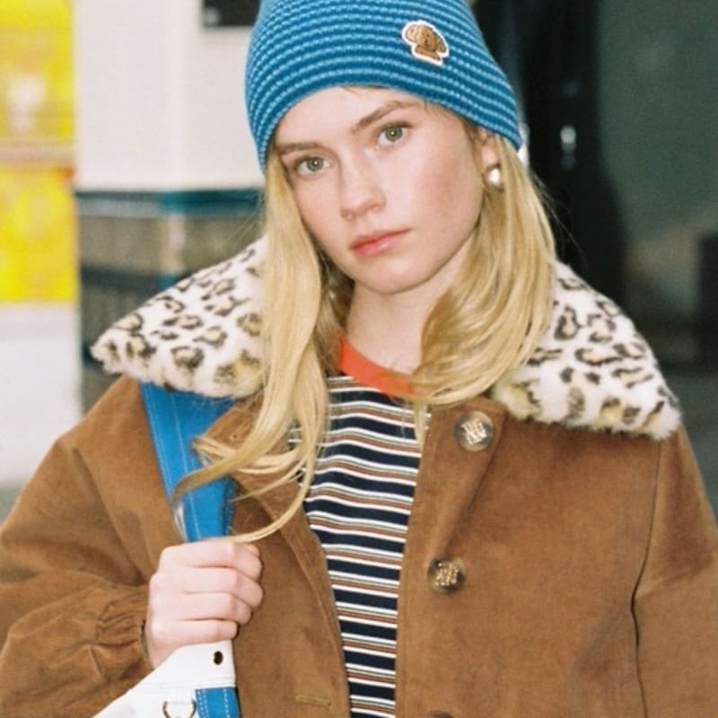 

ШАПКА ASHLYNN С ПОЛОСКОЙ PAM_СИНИЙ BLUE