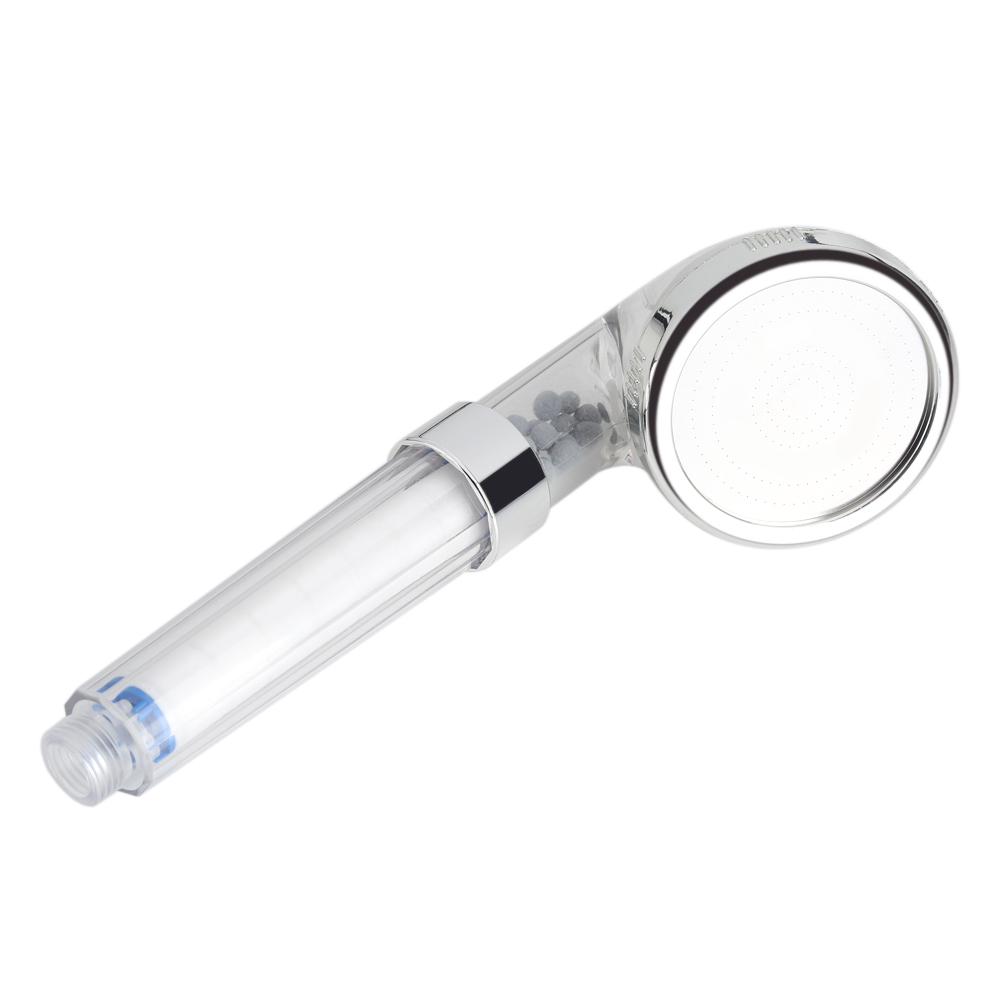 Negative Ions Bathroom Handheld Water Saving Shower Head Set with 3 Filters