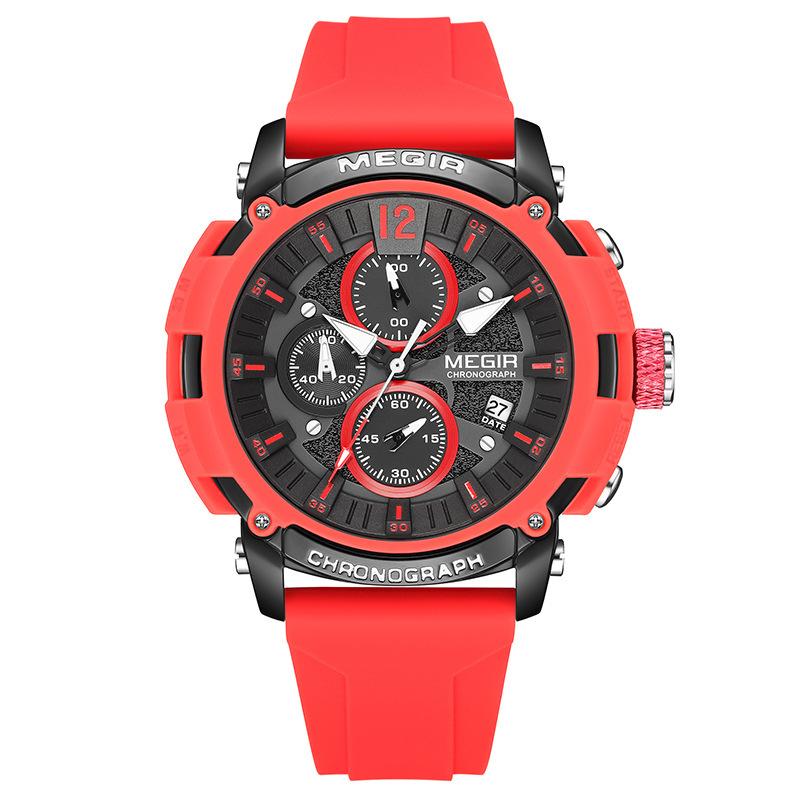 Fashion Trend Men S Multifunctional Timing Luminous Waterproof Calendar Student Sports Watch