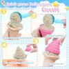 Eisständer Ice Cream Sand Toy Set, Kids Beach Toys for Ages 3+, Outdoor Role Play with Shovel, Cones & Cake Molds