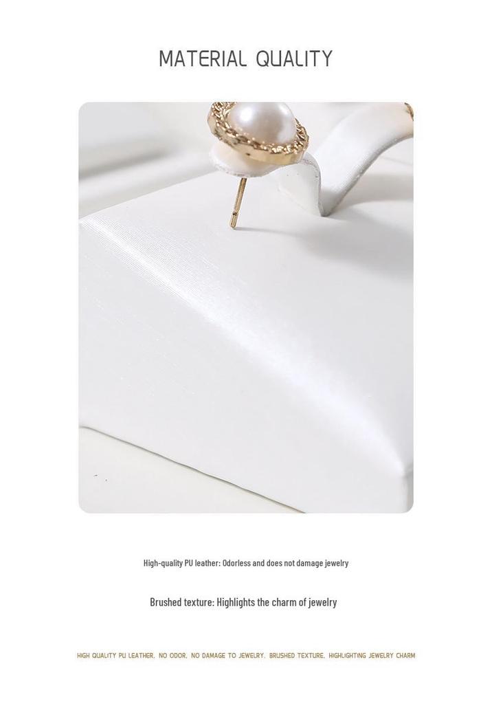 White Jewelry Display Stand for Bracelets, Rings, and Necklaces