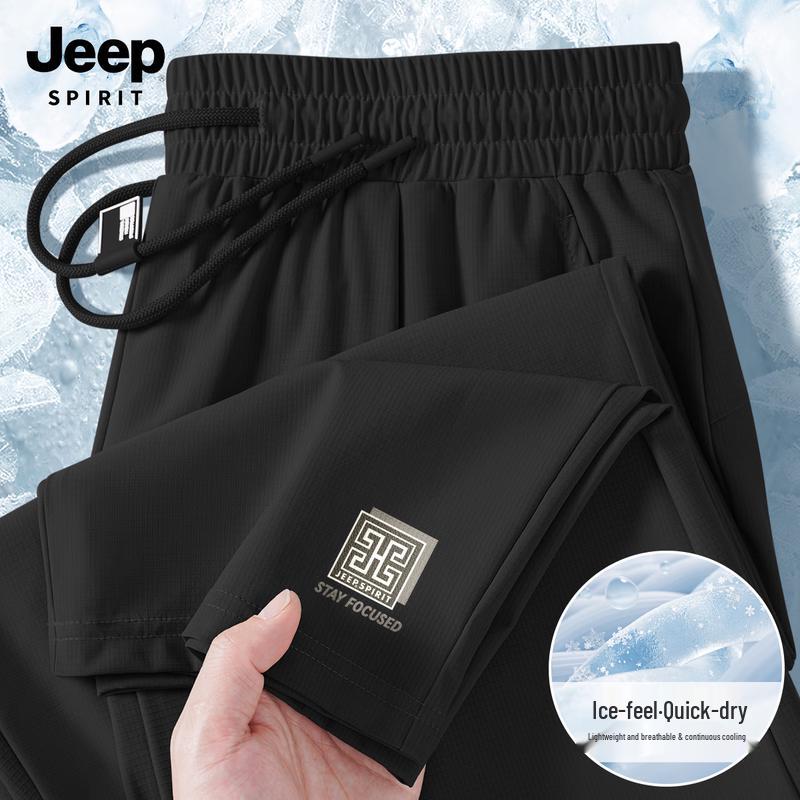 JEEP SPIRIT Men's 2025 American Style Casual Straight-Leg Pants