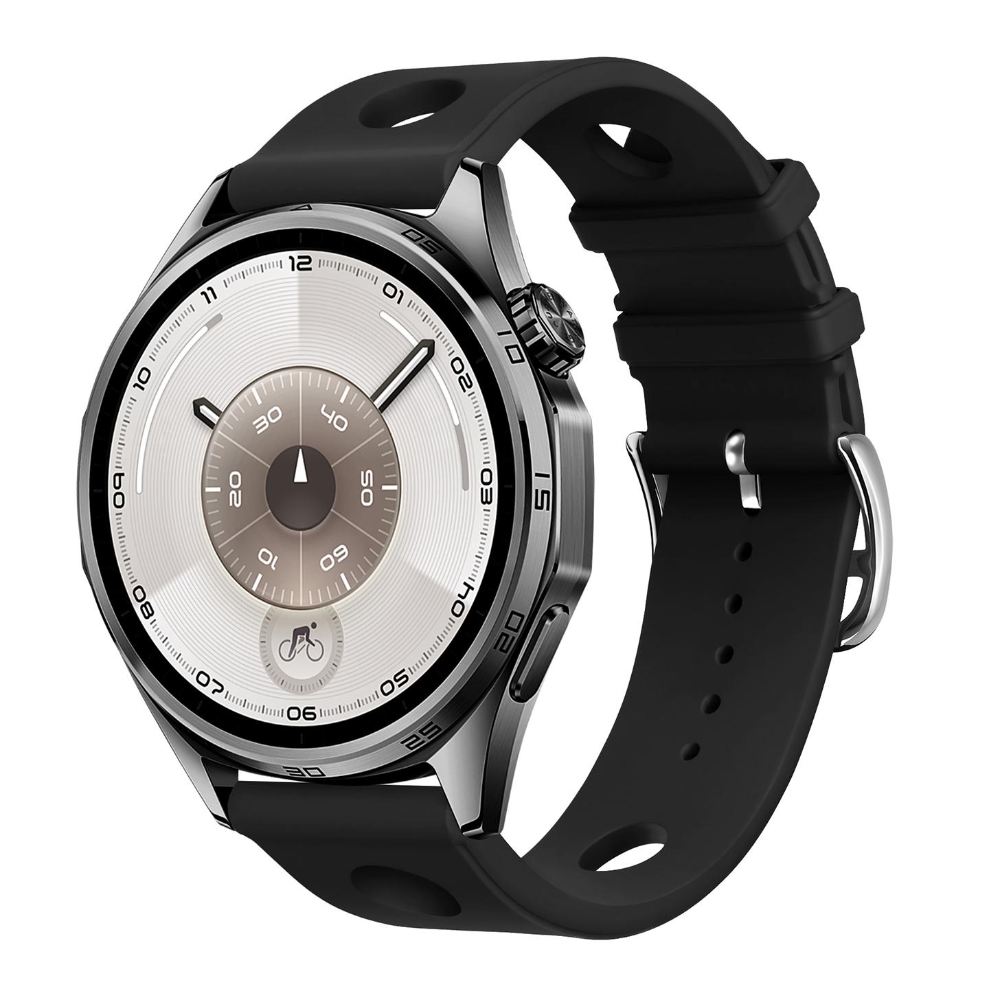 18/20/22 мм Силиконовый Спортивный Ремешок для Дайвинга Scub H для Huawei Watch GT6 Pro 46 мм GT5 41 мм Дышащий Браслет для Samsung Galaxy Watch7 6 5 FE Correa Band Universal 18mm Width