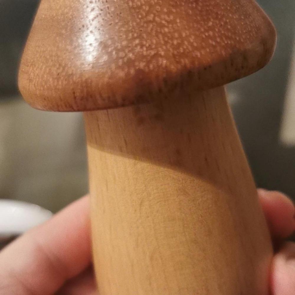 Wooden Toothpick Holder Personalized Mushroom Simple Toothpick Box Japanese Creative Cute Household Toothpick Jar Kitchen Tool