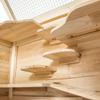 Solid Wood Natural Chinese Large Pet Animal House Gerbil Hamster Cage for Small Animals Live Usage Solid Wood Material Box