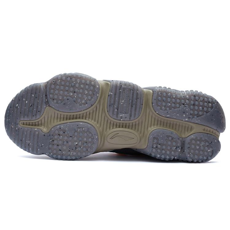 New LINING CF Casual Shoes Men Low Top Pearl White/Road Gray AGLR171-2