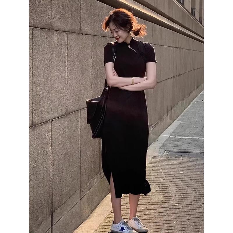 

New Chinese Style A-line Cheongsam Dress L