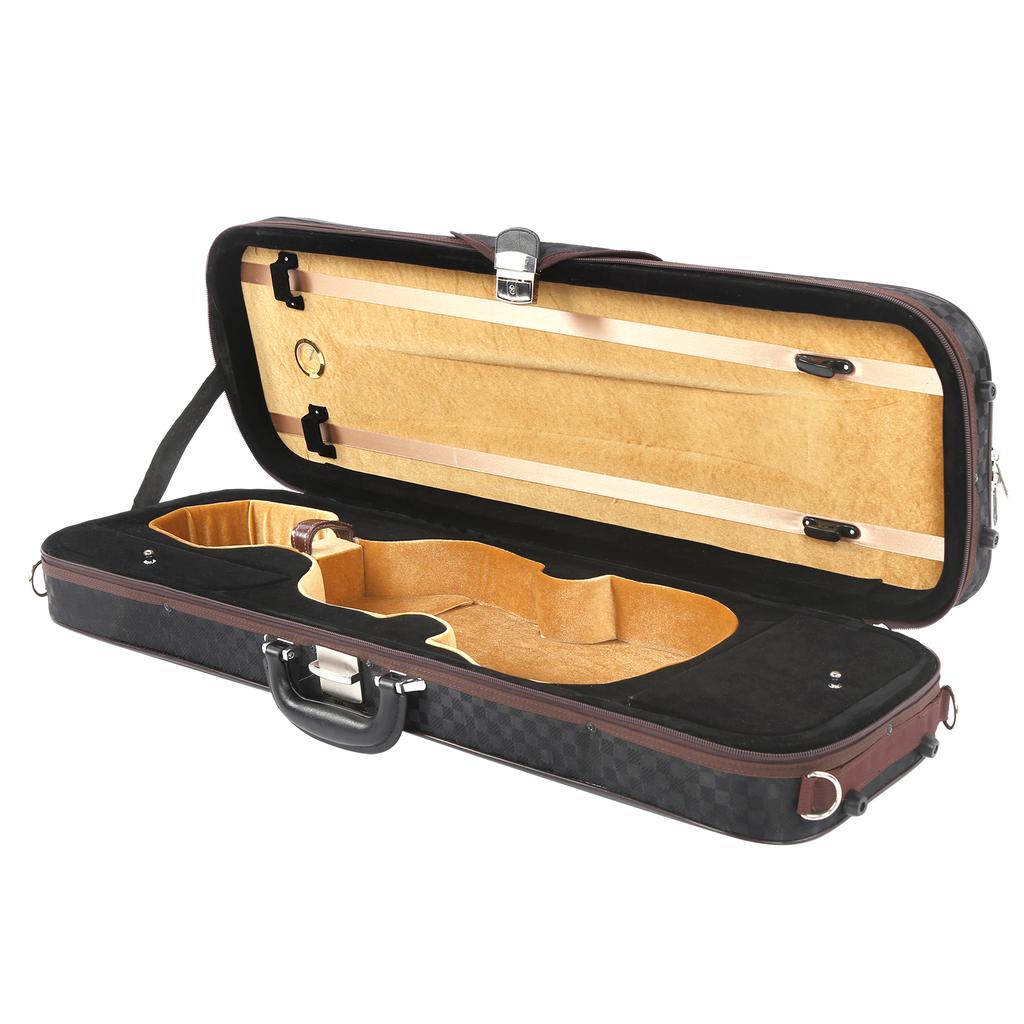 4 4 Size Professional Lighweight Violin Hard Case Waterproof Portable Violin Box with Hygrometer