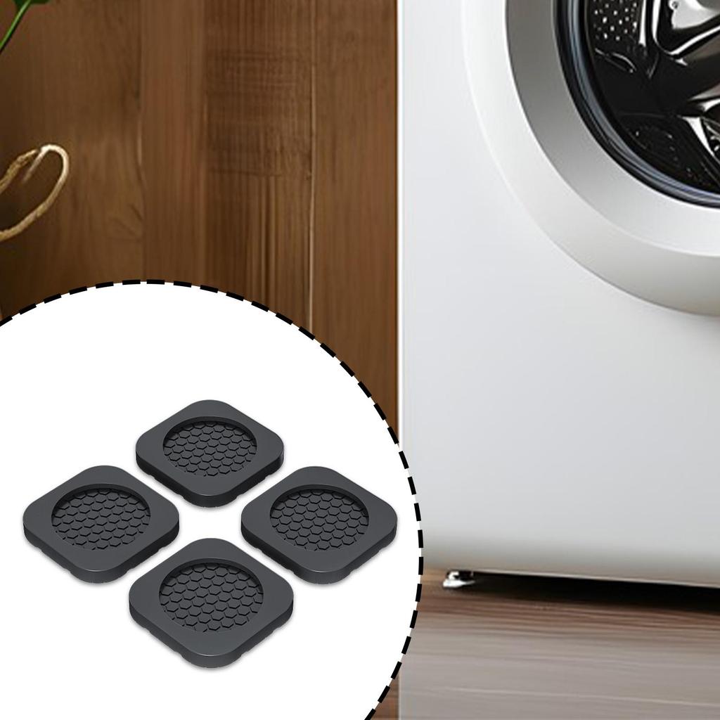 4x Washing Machine Anti Vibration Pads Universal for Refrigerator Dryer Home