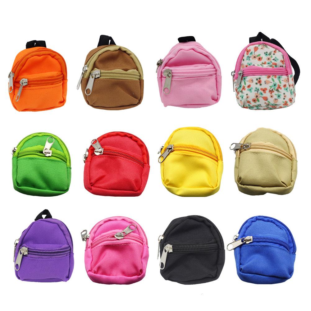 Puppe Tasche für Labubu Macaron Blythes und 20cm Plüschpuppe & 1/6 BJD Canvas Rucksack