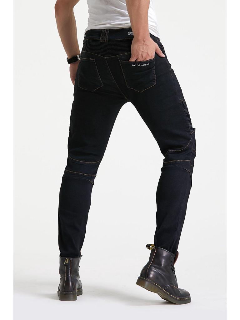 Cross-border Motorcycle Racing Straight Leg Anti-fall Riding Jeans