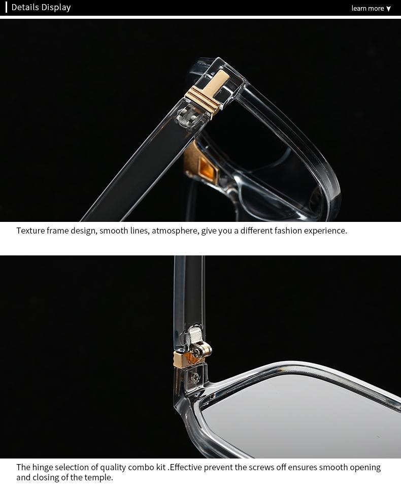  Export New Modern Retro Large Frame Men'S Sunglasses Ins Style Street Shooting Big Brand Ink Lh290