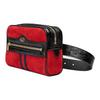 Gucci Ophidia Striped Web Patent Leather Trim Shoulder Crossbody Bag Unisex bags Red Black 517076-0KCDB-8670