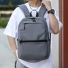 Large Capacity Travel Backpack Computer Commuting Solid Color Men's Casual Backpack Middle School Student School Bag